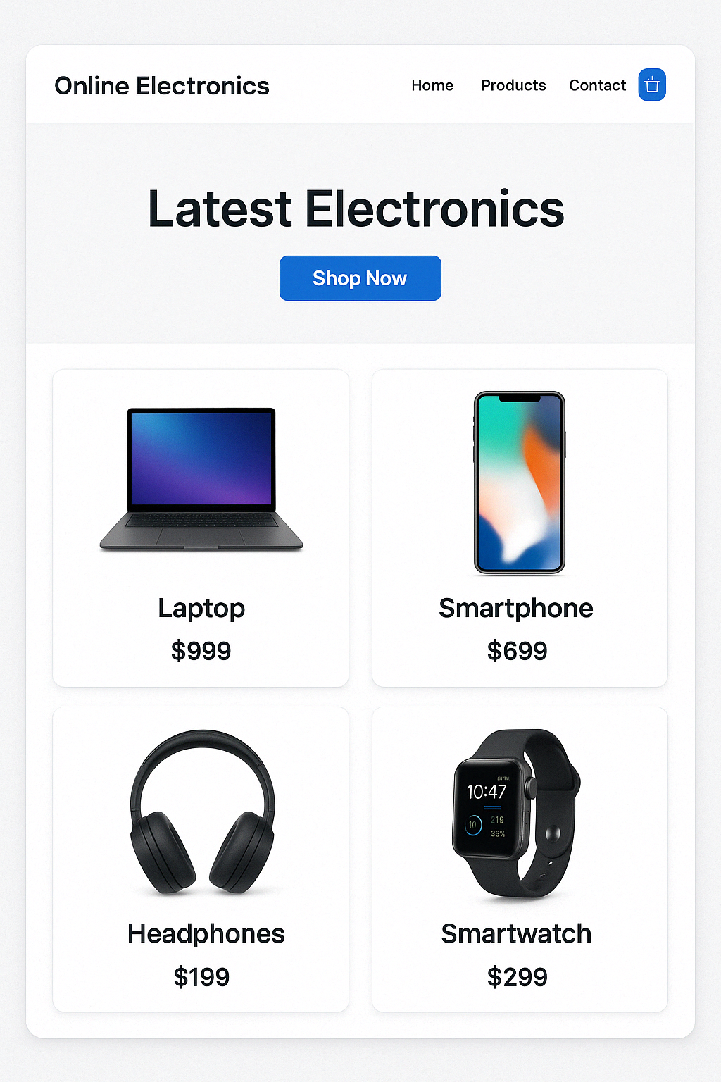 Electronics E-Commerce Store